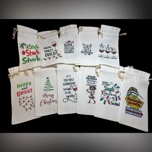 Festive Wine Gift Bags